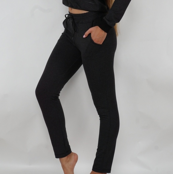 Soft jeggings with adjustable drawstring dark gray - Picture 1 of 4